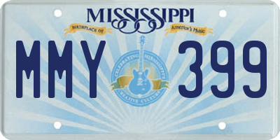 MS license plate MMY399
