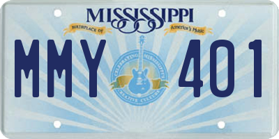 MS license plate MMY401