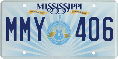 MS license plate MMY406