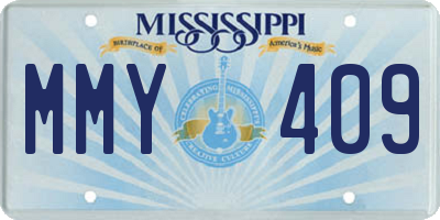 MS license plate MMY409