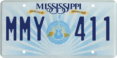 MS license plate MMY411