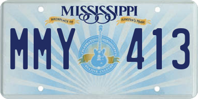 MS license plate MMY413