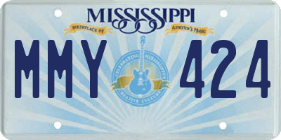 MS license plate MMY424