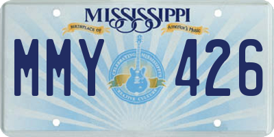 MS license plate MMY426