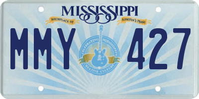 MS license plate MMY427