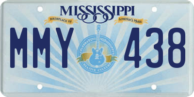 MS license plate MMY438