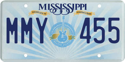 MS license plate MMY455