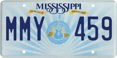MS license plate MMY459