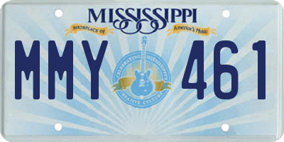 MS license plate MMY461