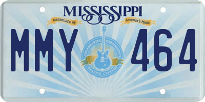 MS license plate MMY464