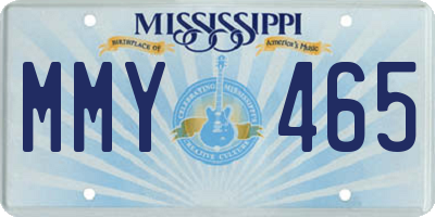 MS license plate MMY465