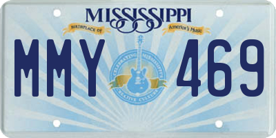 MS license plate MMY469