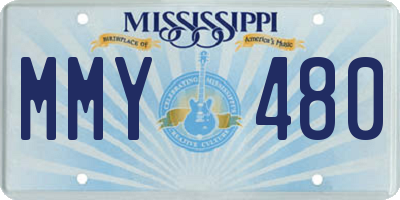 MS license plate MMY480
