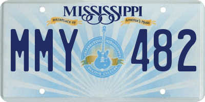 MS license plate MMY482