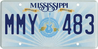 MS license plate MMY483
