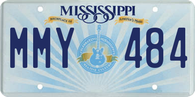 MS license plate MMY484