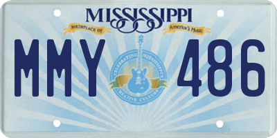 MS license plate MMY486