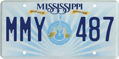 MS license plate MMY487