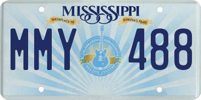 MS license plate MMY488