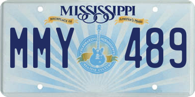 MS license plate MMY489