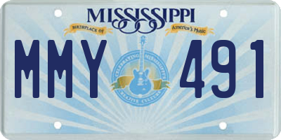 MS license plate MMY491