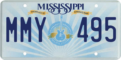 MS license plate MMY495