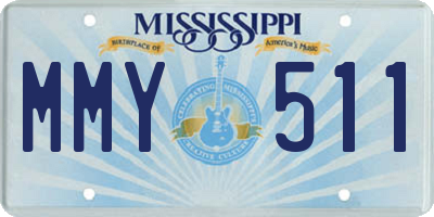 MS license plate MMY511