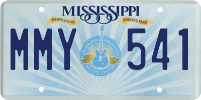 MS license plate MMY541