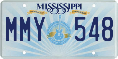 MS license plate MMY548