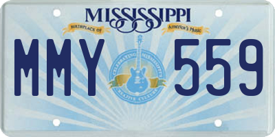 MS license plate MMY559