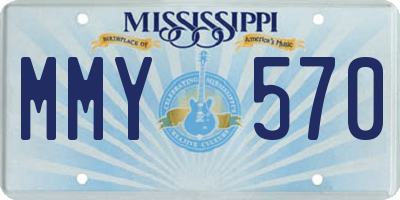 MS license plate MMY570