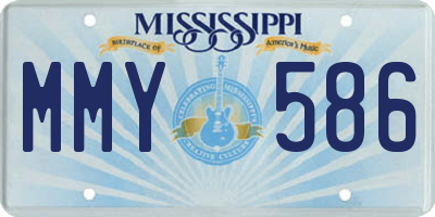 MS license plate MMY586