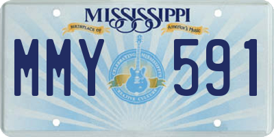MS license plate MMY591