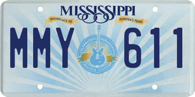 MS license plate MMY611