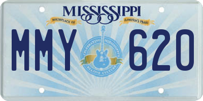 MS license plate MMY620