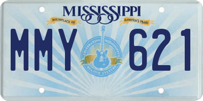 MS license plate MMY621