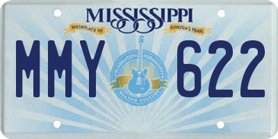 MS license plate MMY622