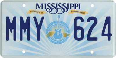 MS license plate MMY624