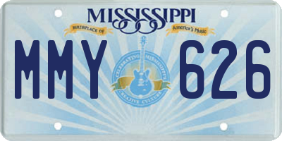 MS license plate MMY626