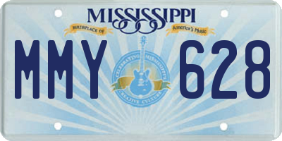 MS license plate MMY628