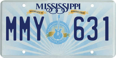 MS license plate MMY631