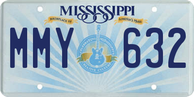 MS license plate MMY632