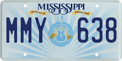 MS license plate MMY638