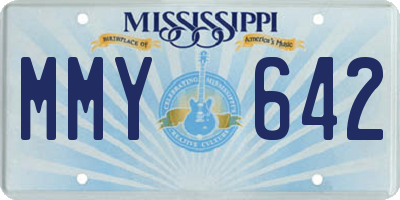 MS license plate MMY642