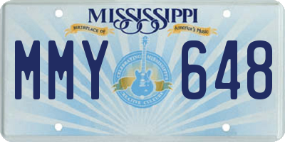 MS license plate MMY648