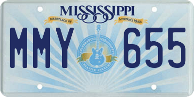 MS license plate MMY655