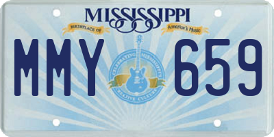 MS license plate MMY659