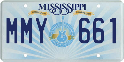 MS license plate MMY661