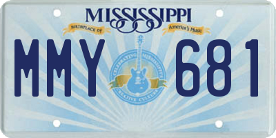 MS license plate MMY681