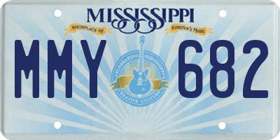 MS license plate MMY682